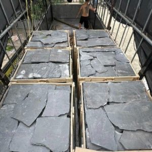 Đá rối đen (lát sân - ốp tường)