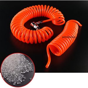 Ống dây khí xoắn PU phi 8, phi 10, phi 12 dài 3m, 6m, 9m, 12m, ống dây xoắn khí nén