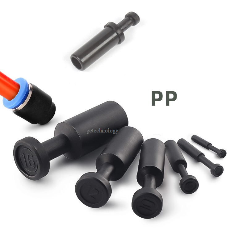 Nút chặn ống khí nén, nút bịt ống khí nén, nút bịt đầu nối khí PP4 PP6 PP8 PP10 PP12 PP16 4mm 6mm 8mm 10mm 12mm 16mm